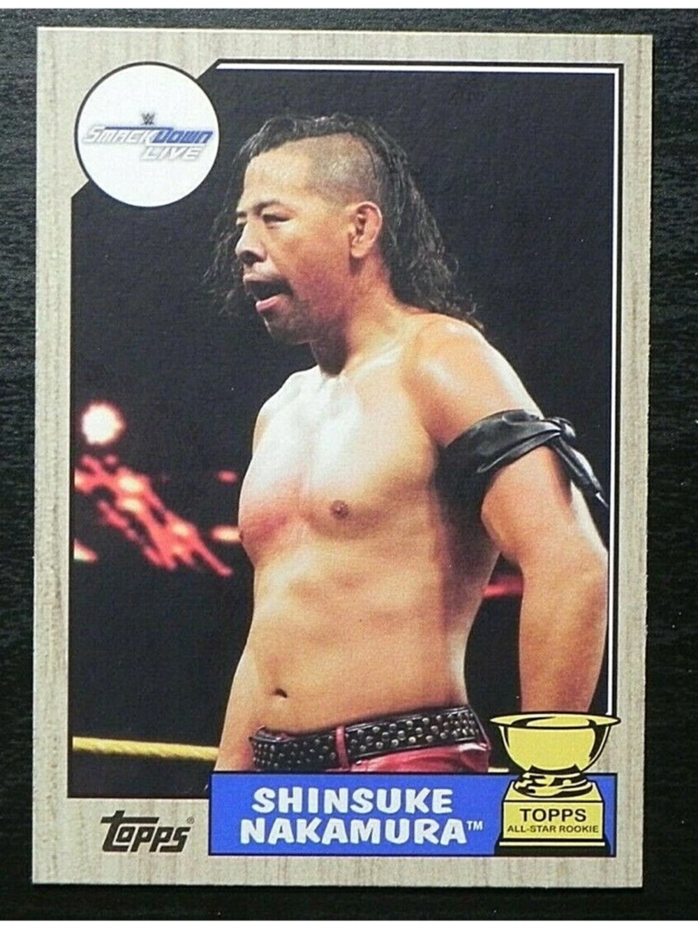 Shinsuke Nakamura 2017 Topps Heritage Rookie RC WWE Wrestling Card
